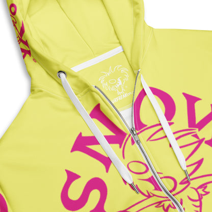 PINK SNOW FREAK© SPLASH'D© ZIP-UP HOODIE