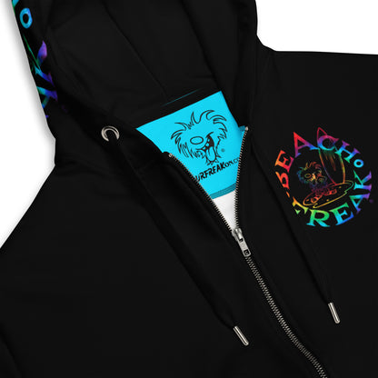 TIE-DYE BEACH FREAK© TRADITIONAL ZIP-UP HOODIE