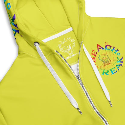 TIE-DYE BEACH FREAK© TRADITIONAL ZIP-UP HOODIE