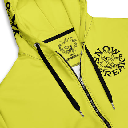 BLACK SNOW FREAK© TRADITIONAL ZIP-UP HOODIE