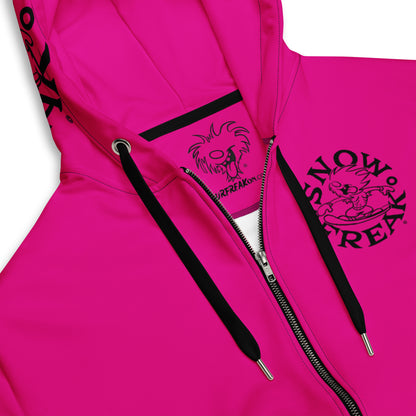 BLACK SNOW FREAK© TRADITIONAL ZIP-UP HOODIE