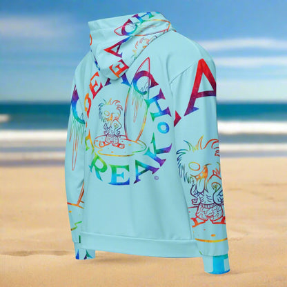 TIE-DYE BEACH FREAK© SPLASH'D© ZIP-UP HOODIE