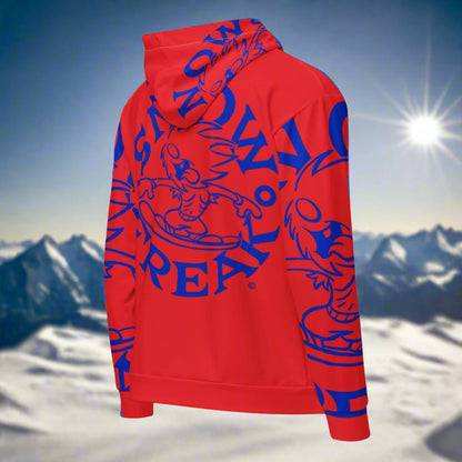BLUE SNOW FREAK© SPLASH'D© ZIP-UP HOODIE