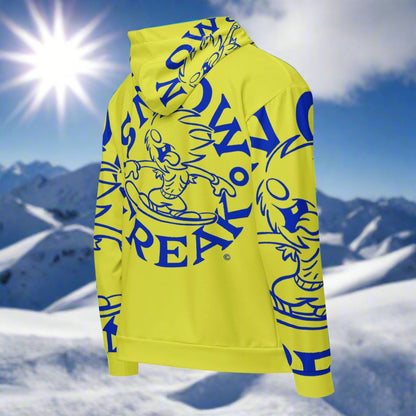 BLUE SNOW FREAK© SPLASH'D© ZIP-UP HOODIE