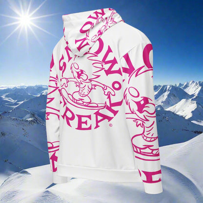 PINK SNOW FREAK© SPLASH'D© ZIP-UP HOODIE