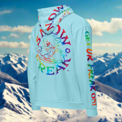 TIE-DYE SNOW FREAK© TRADITIONAL ZIP-UP HOODIE