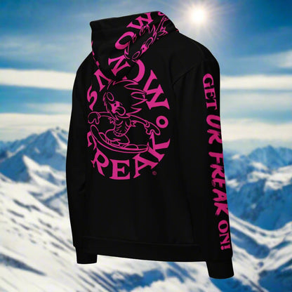 PINK SNOW FREAK© TRADITIONAL ZIP-UP HOODIE