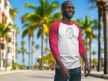 TIE-DYE BEACH FREAK© Baseball Tee