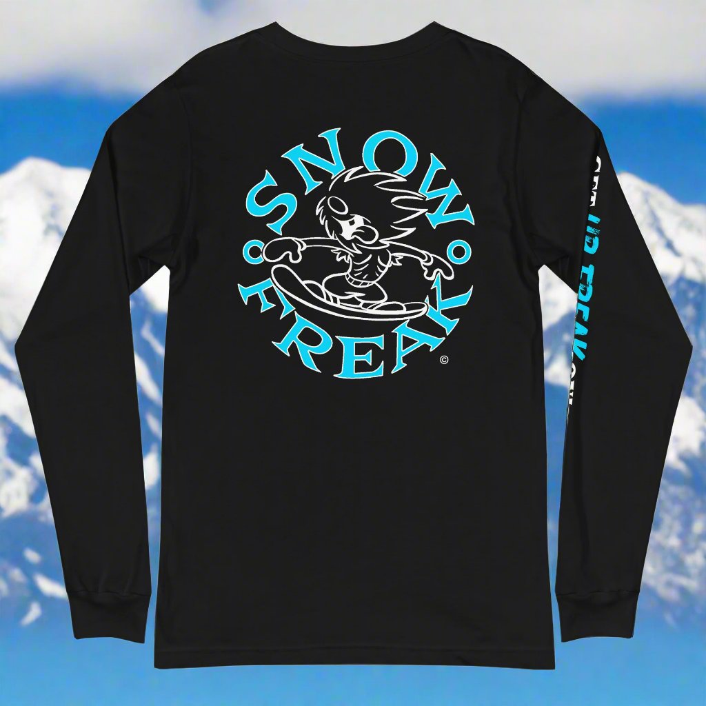 NEON BLUE SNOW FREAK© LONG SLEEVE TEE