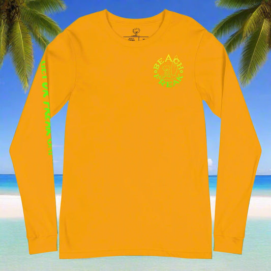 LIME & YELLOW BEACH FREAK© LONG SLEEVE TEE