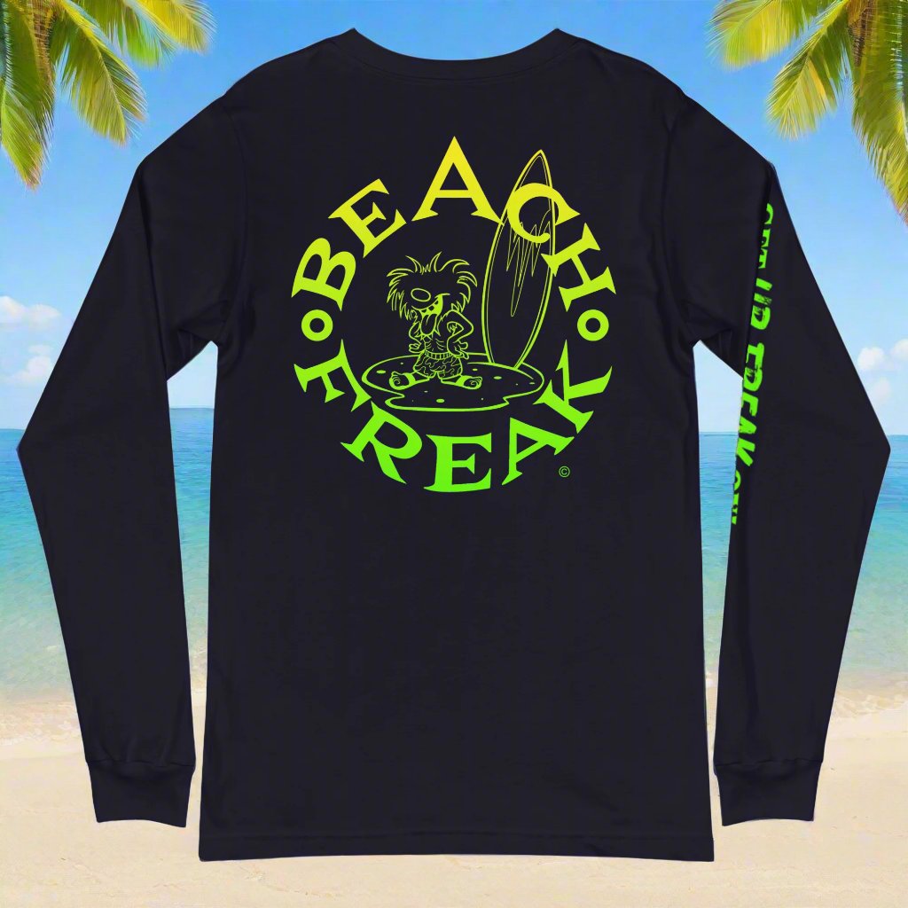 LIME & YELLOW BEACH FREAK© LONG SLEEVE TEE
