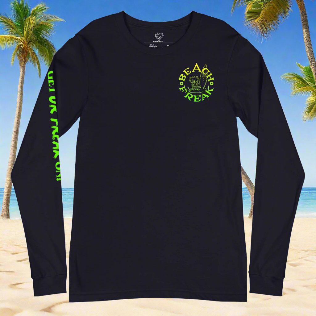LIME & YELLOW BEACH FREAK© LONG SLEEVE TEE