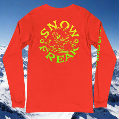 LIME & YELLOW SNOW FREAK© LONG SLEEVE TEE