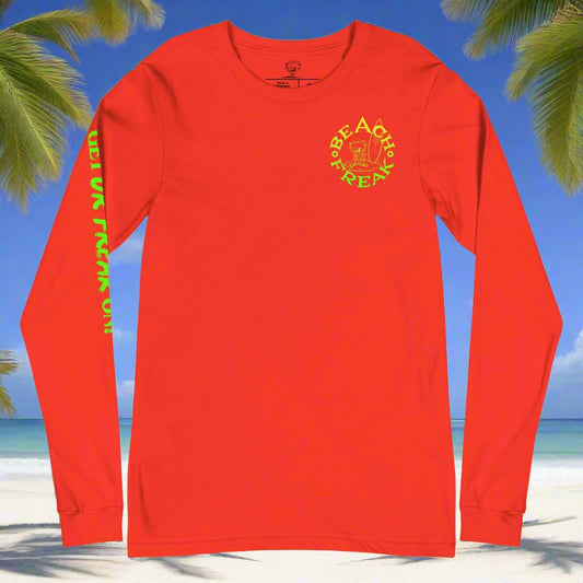 LIME & YELLOW BEACH FREAK© LONG SLEEVE TEE