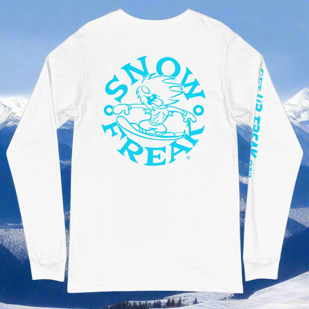 NEON BLUE SNOW FREAK© LONG SLEEVE TEE
